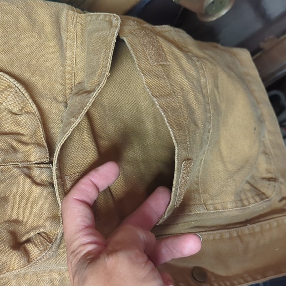 Canvas vest in camel - Picture 3 of 4